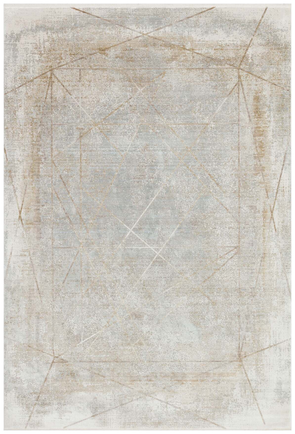 Queen 8118 Krem - Viskon Bambu Halı | Dokuma Salon Halısı